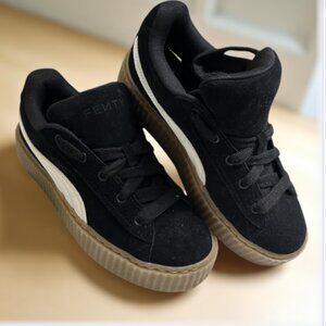 Puma x Fenty Creeper Black Suede Platform Sneakers Women’s Size 8 (EUR 38.5)